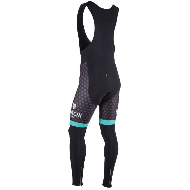 2017 Bianchi Petreso Black-Green Cycling Bib Pants