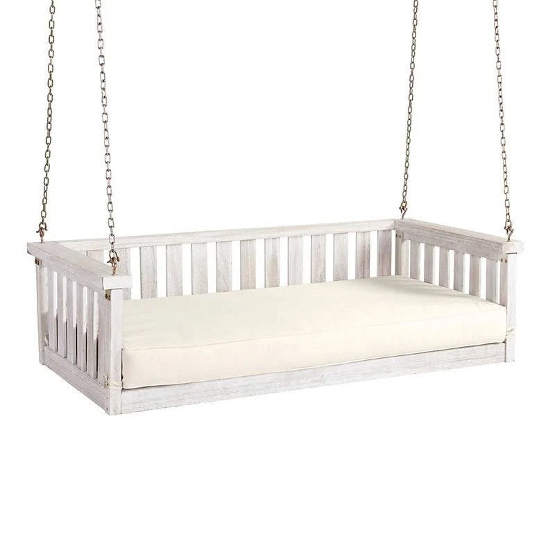 Sunday Porch Swing Replacement Seat Cushion Canvas Taupe Sunbrella - Ballard Designs