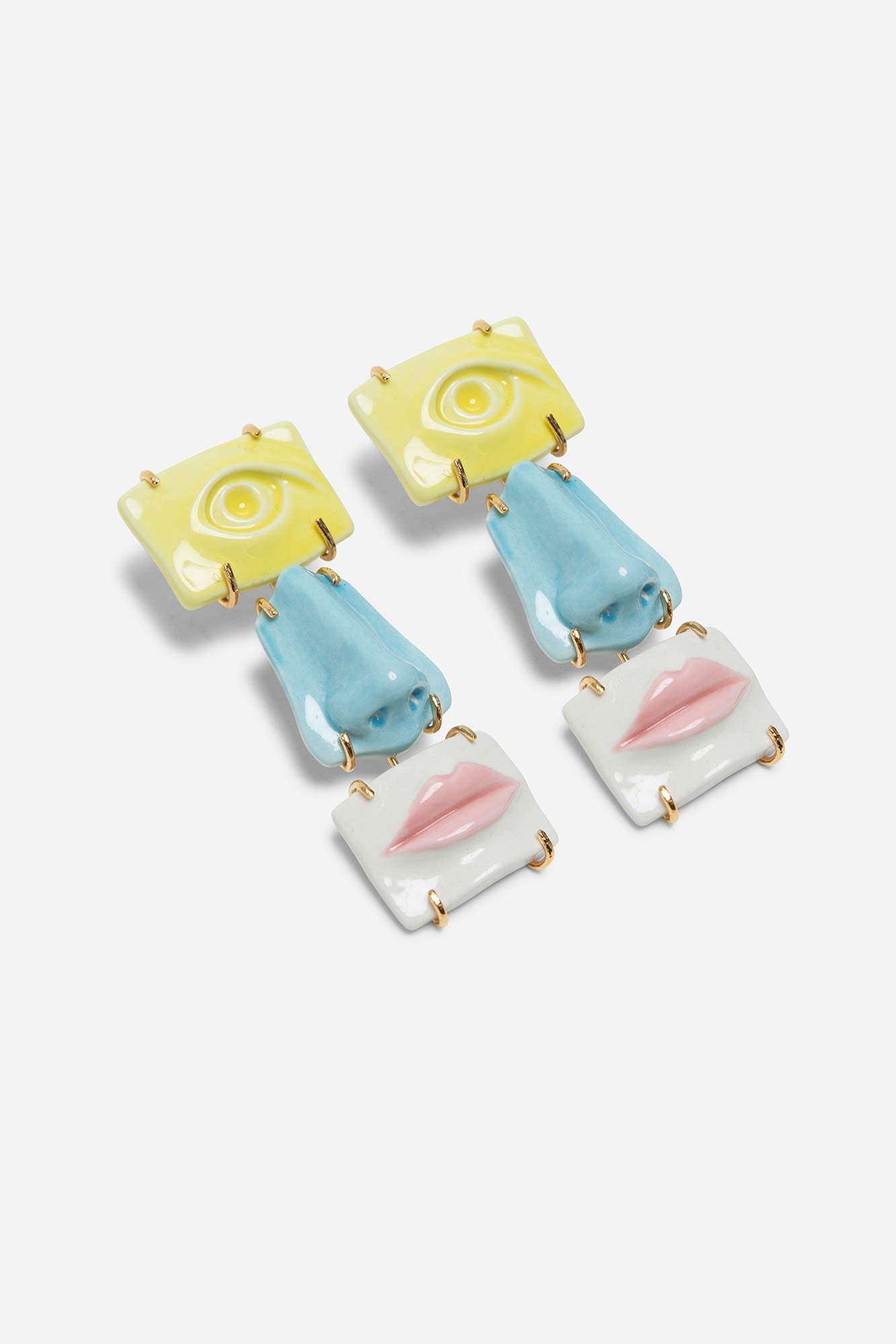 FACE EARRINGS MULTI