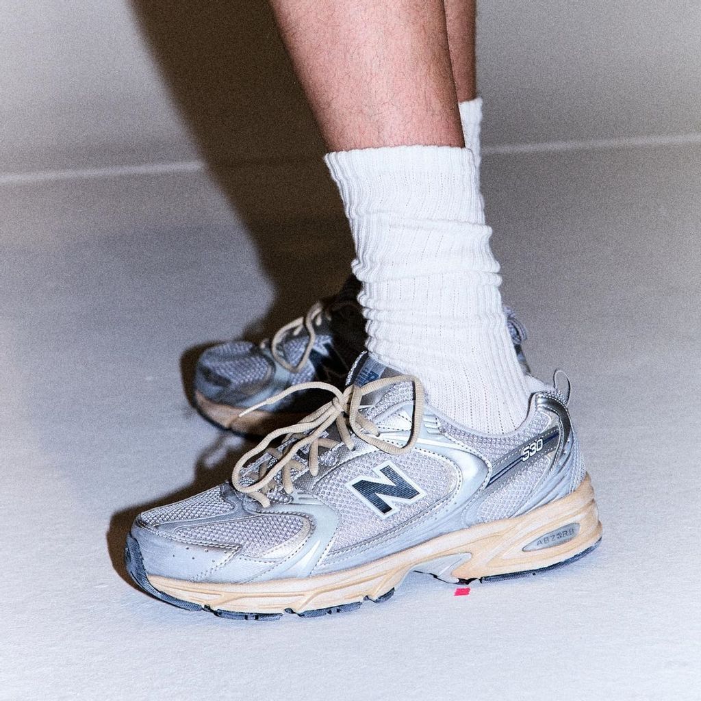 New Balance 530 Silver Metallic Moonbeam