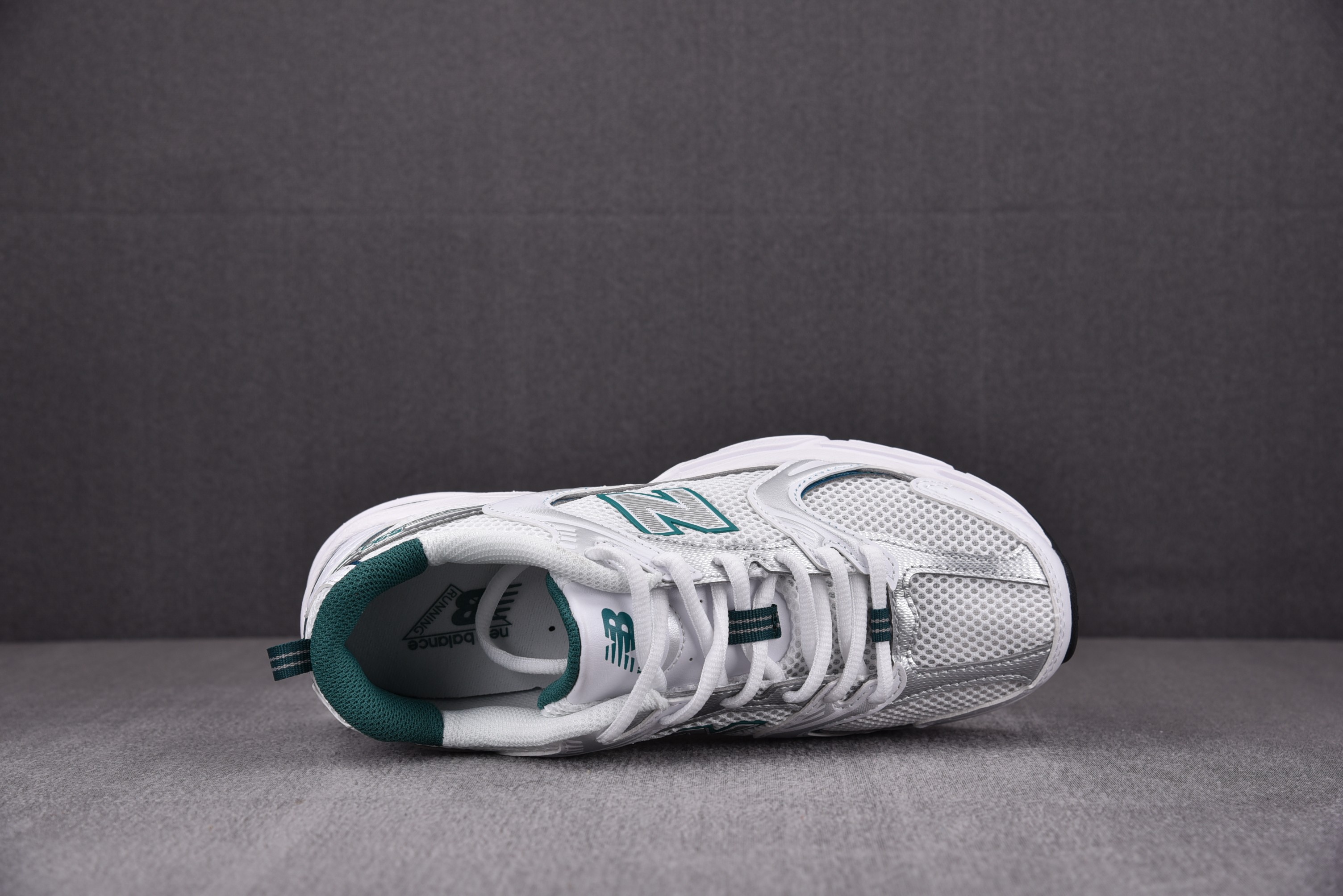 New Balance 530 White Silver Green