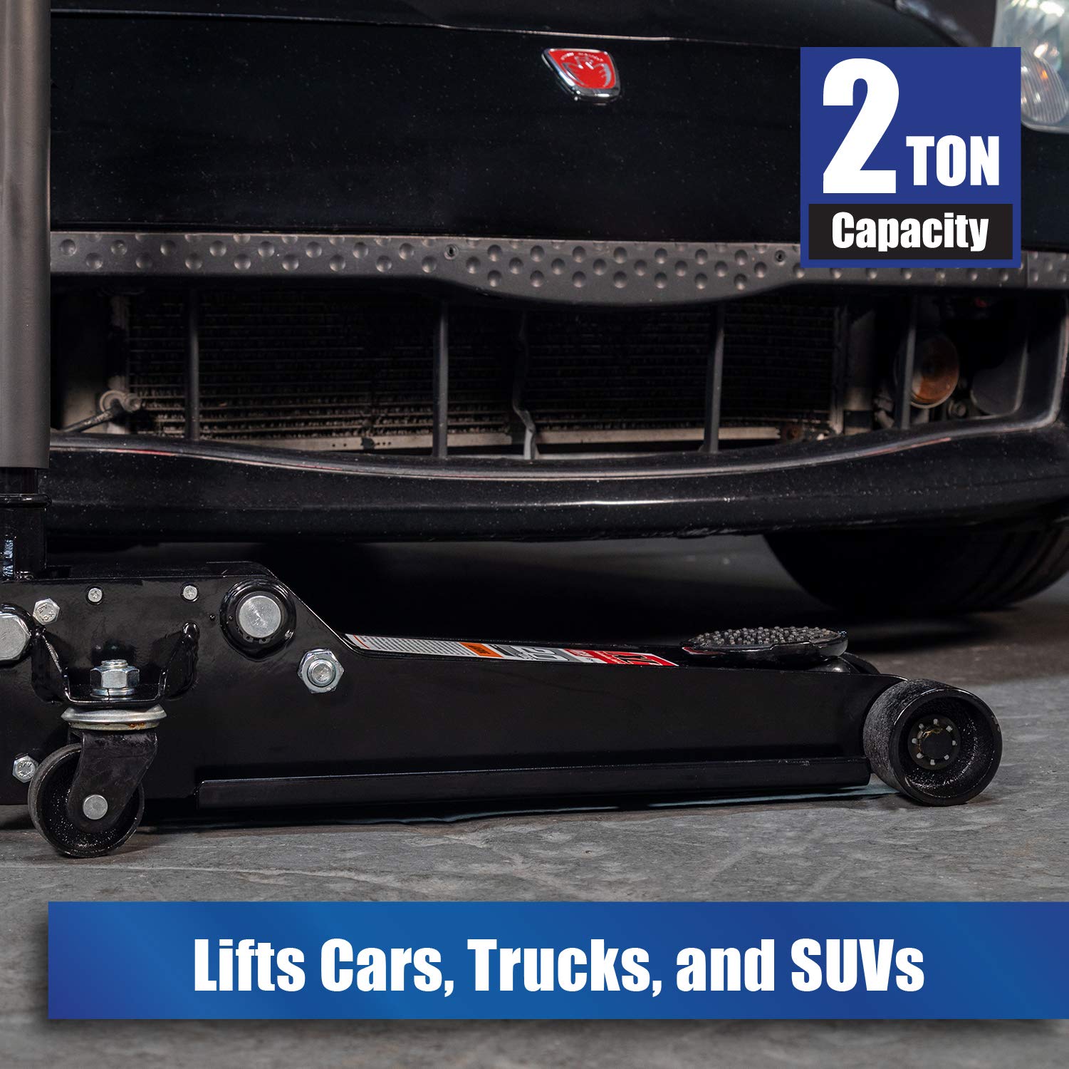 testArcan 2 Ton Low Profile Quick Rise Steel Floor Jack For liftcar,suv,truck A20015