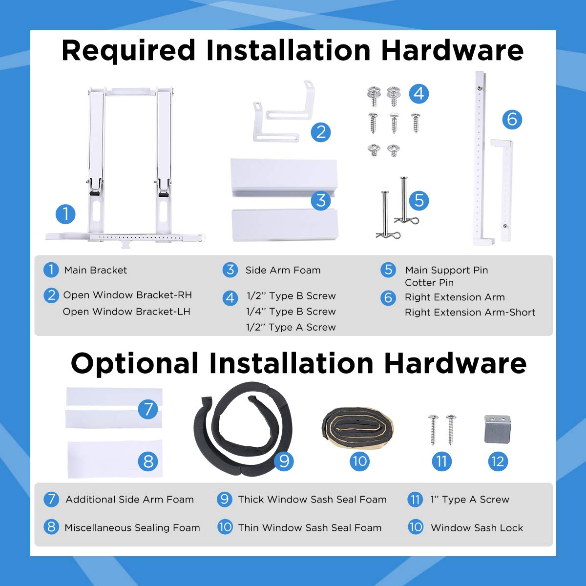 testMidea 8,000 BTU U-Shaped Smart Inverter Air Conditioner u2013Cools up to 350 Sq. Ft., Ultra Quiet with Open Window Flexibility, Works with Alexa/Google Assistant, 35% Energy Savings, Remote Control