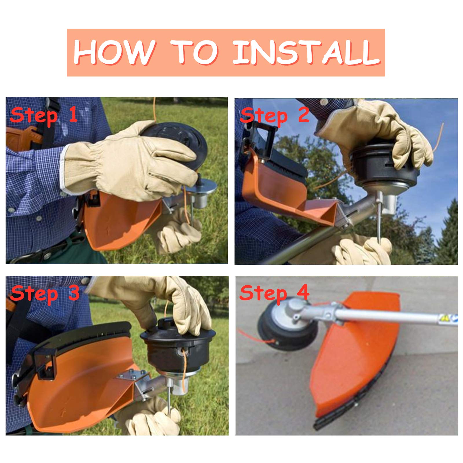 testAILEETE 25-2 Bump Feed Trimmer Head 4002 710 2108 for Stihl FS55 FS55R FS56 FS56RC FS70 FS70R FS80 FS85 FS90 FS90R FS91R FS94R FS100RX FS110 FS111RX FS120 FS130 FS131 FS240, Replaces 4002 710 2191