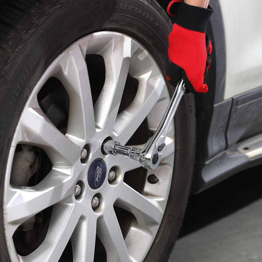 testWORKPRO 450-Piece Mechanics Tool Set, Universal Professional Tool Kit with Heavy Duty Case Box