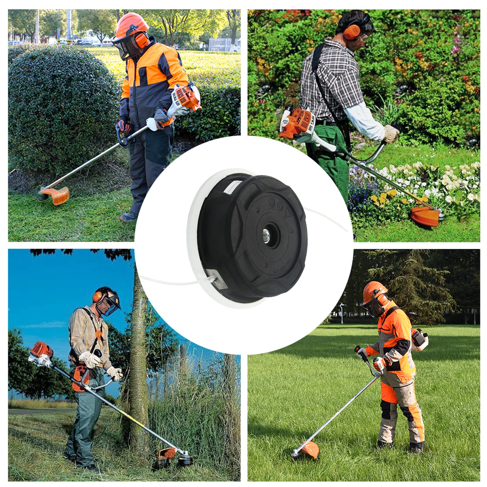 testAILEETE C26-2 Dual Line Trimmer Head 4002 710 2169 for Stihl FS55 FS55R FS56 FS56RC FS70 FS70R FS80 FS85 FS90 FS90R FS91 FS94 FS110 FS120 FS130 FS131 FS131R FS240 FS250 Brushucutters