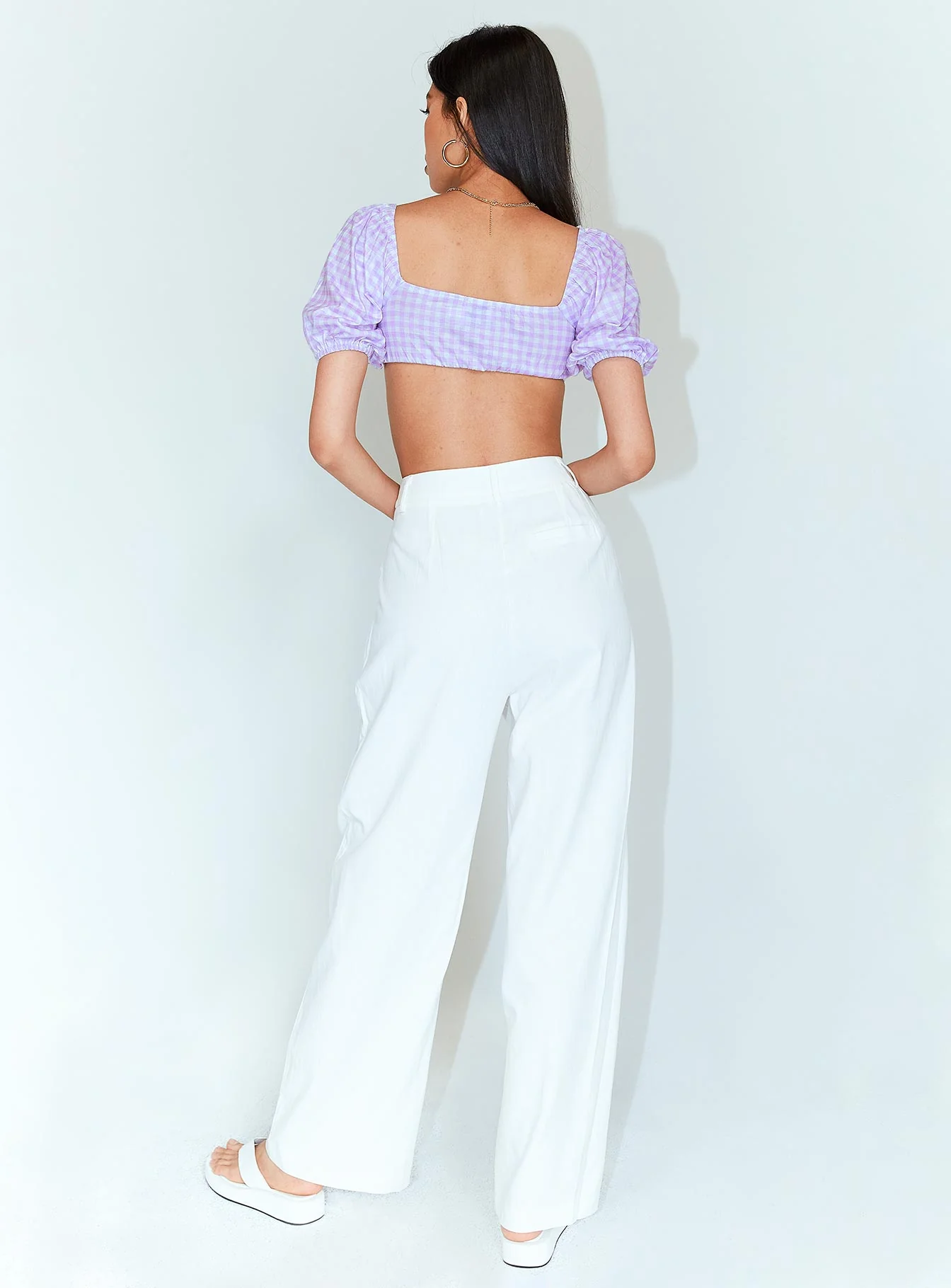 Ayla Linen Pants White